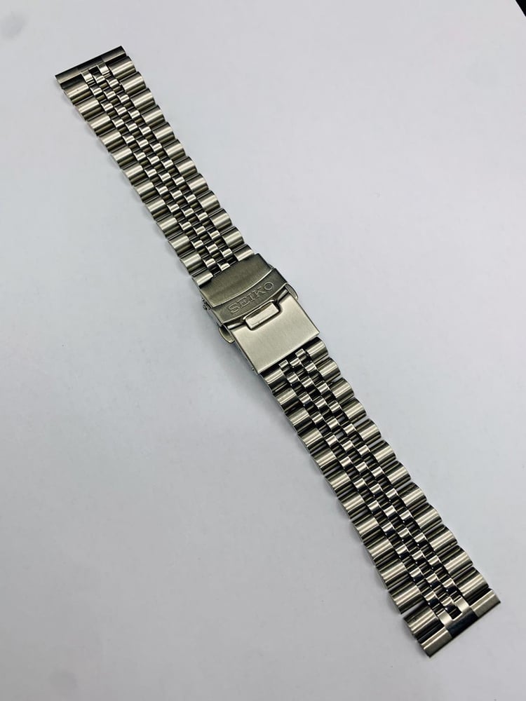 22mm Seiko jubilee straight lugs stainless steel gents watch strap